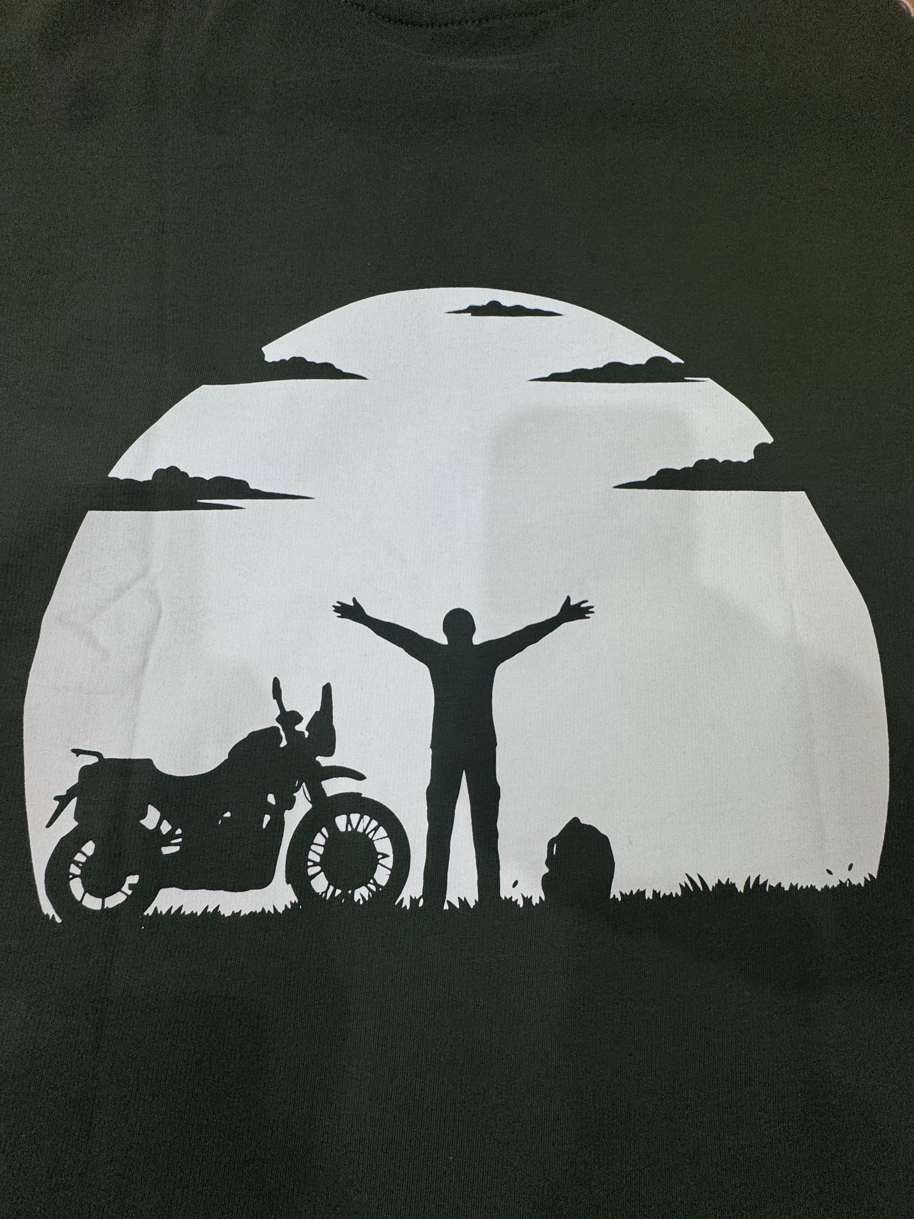 Motor Ride Oversized T-Shirt – Olive Green