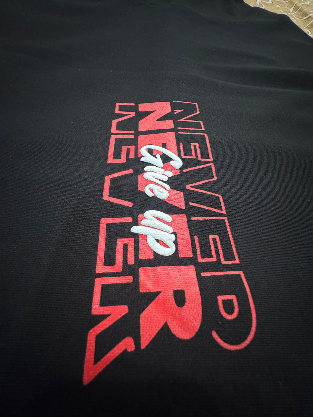 Never Give Up / Dreams Come True Oversized T-Shirt